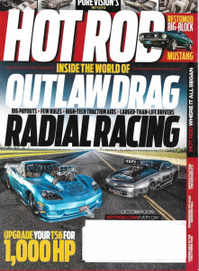 HOT ROD 2019 OCT - OUTLAW DRAG RACING, UPGRADE T56, '71 GTO, RESTOMOD MUSTANG*